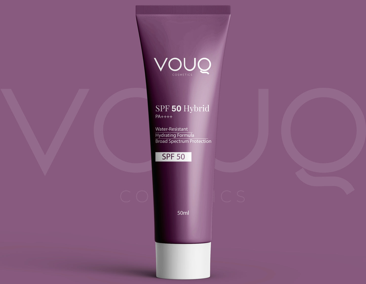 VOUQ SPF 50 Hybrid Sunscreen – Broad Spectrum Protection & Hydration